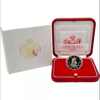 Monaco 2 euro 2024 "Charles V" PROOF