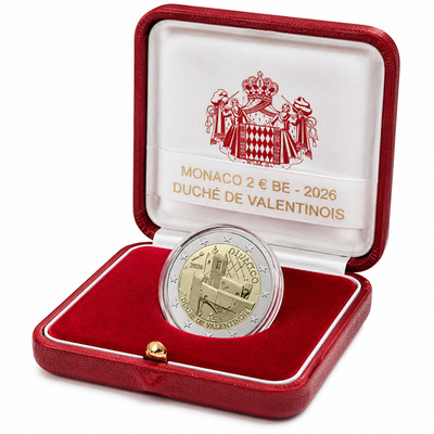 Monaco 2 euro 2026 Duchy of Valentinois PROOF