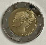 MONACO 2 EURO 2007  Grace Kelly COPY ,REPLICA