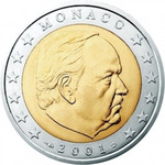 Monaco 2 euro 2001 UNC